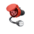 Voimavirta - Schuko adapteri, CEE 16A - Schuko