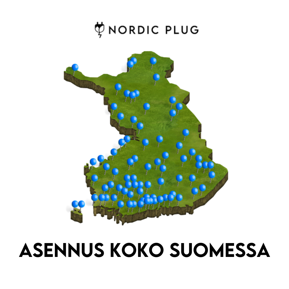 SÄhköauton latausaseman asennuspalvelu koko Suomessa